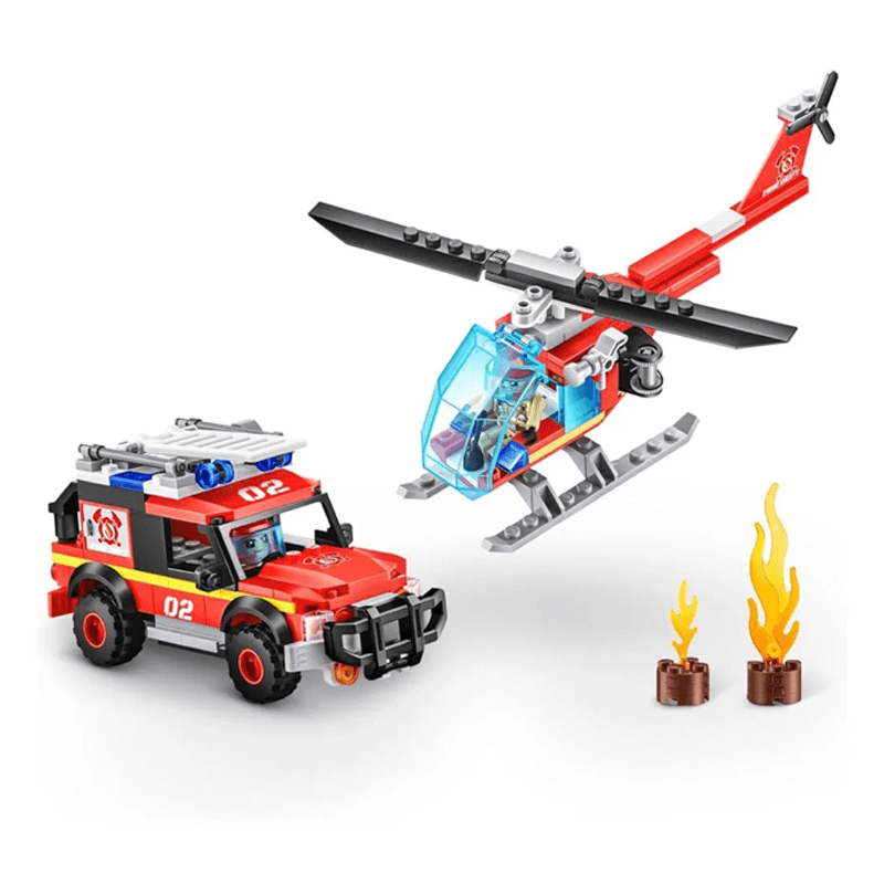 Zuru Max 83166 Set De Blocks Juego De Bomberos De La Ciudad 265 Pcs