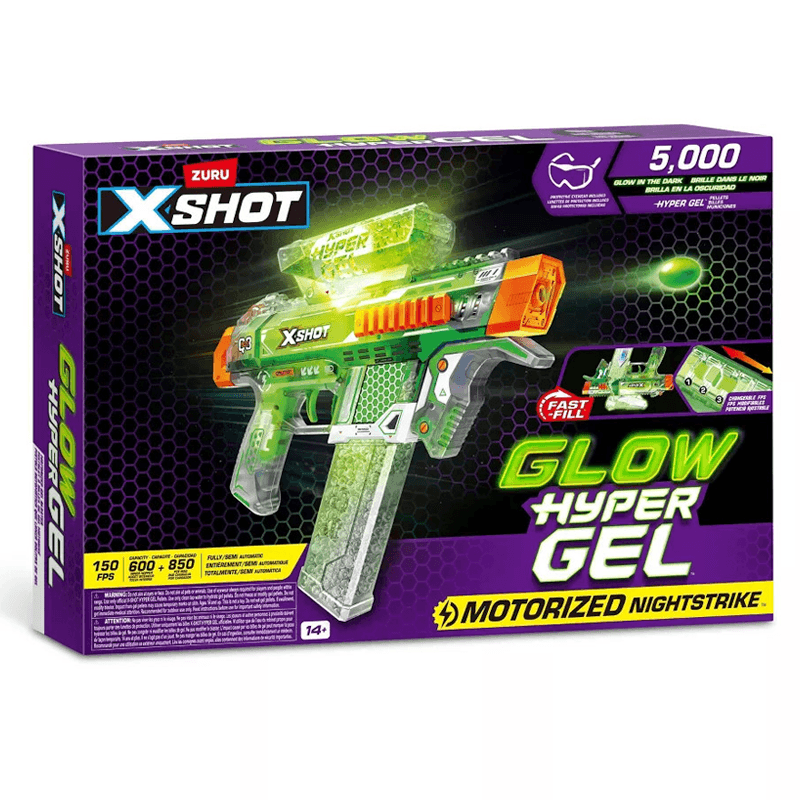 Zuru Xshot 36782 Lanzador Glow Hyper Gel Dark Mediana