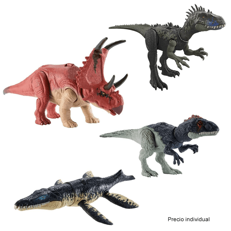 Mattel Jurassic World Hlp14 Figura Dinosaurio Rugido Salvaje Surtido