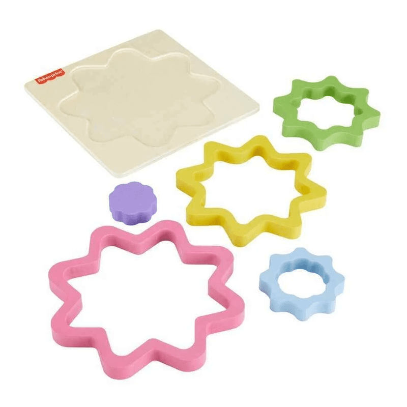 Mattel Fisher Price Hxt98 Rompecabezas De Arcoíris De Madera