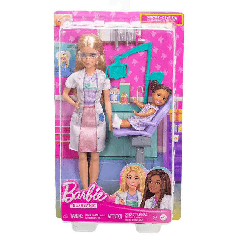 Mattel Barbie Jcr71 Mini Set Profecional Con Muñeca Y Niña