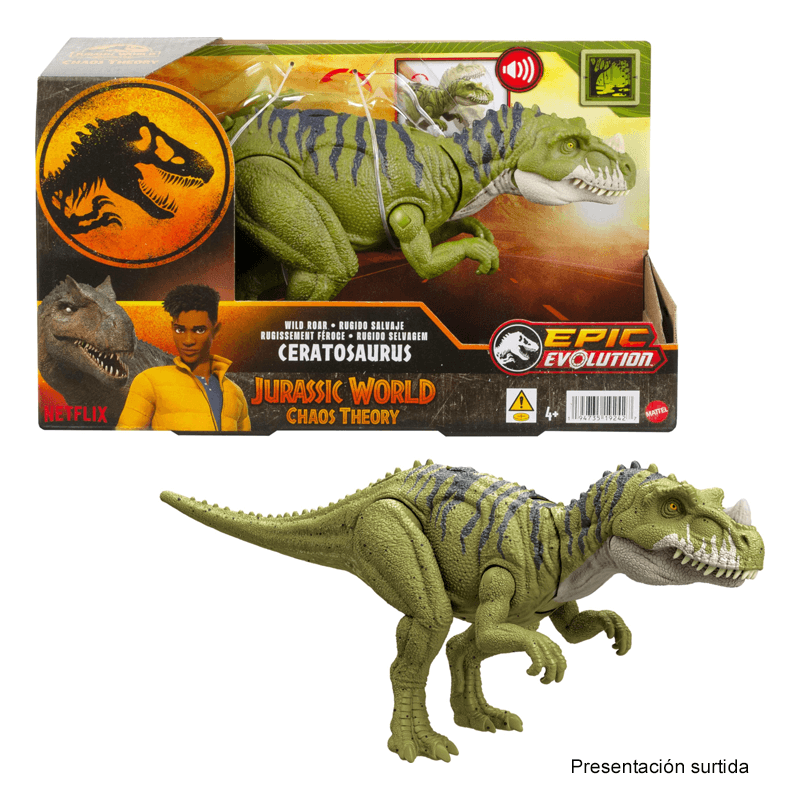 Mattel Jurassic World Rebirth Jgb87 Dinosaurio Rugido Salvaje Surtido