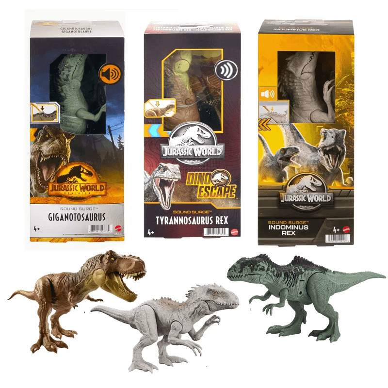 Mattel Jurassic World Rebirth Jgm12 Dinosaurio Figura 12 Plg S1 Con Sonido Surtido