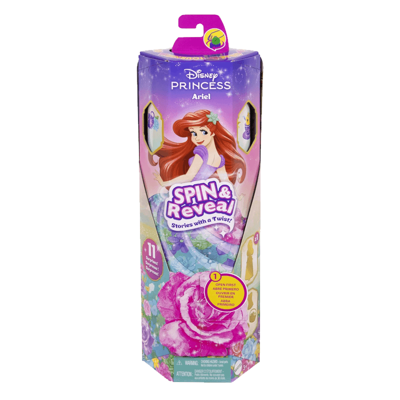 Mattel Disney Princesas Htv88 Muñeca Ariel La Sirenita Con Accesorios Gira Y Revela