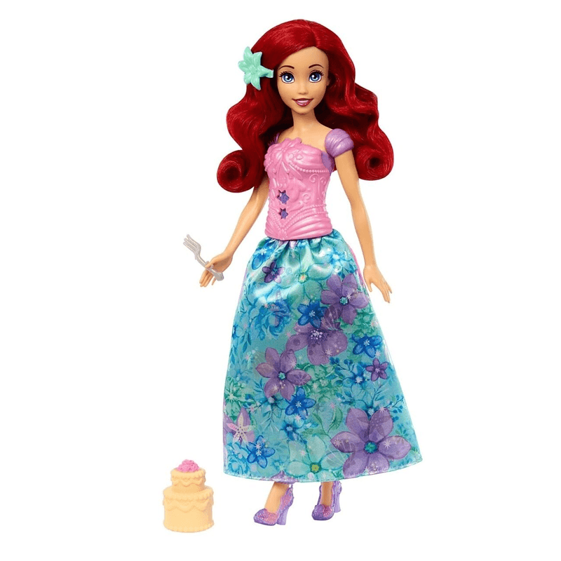 Mattel Disney Princesas Htv88 Muñeca Ariel La Sirenita Con Accesorios Gira Y Revela