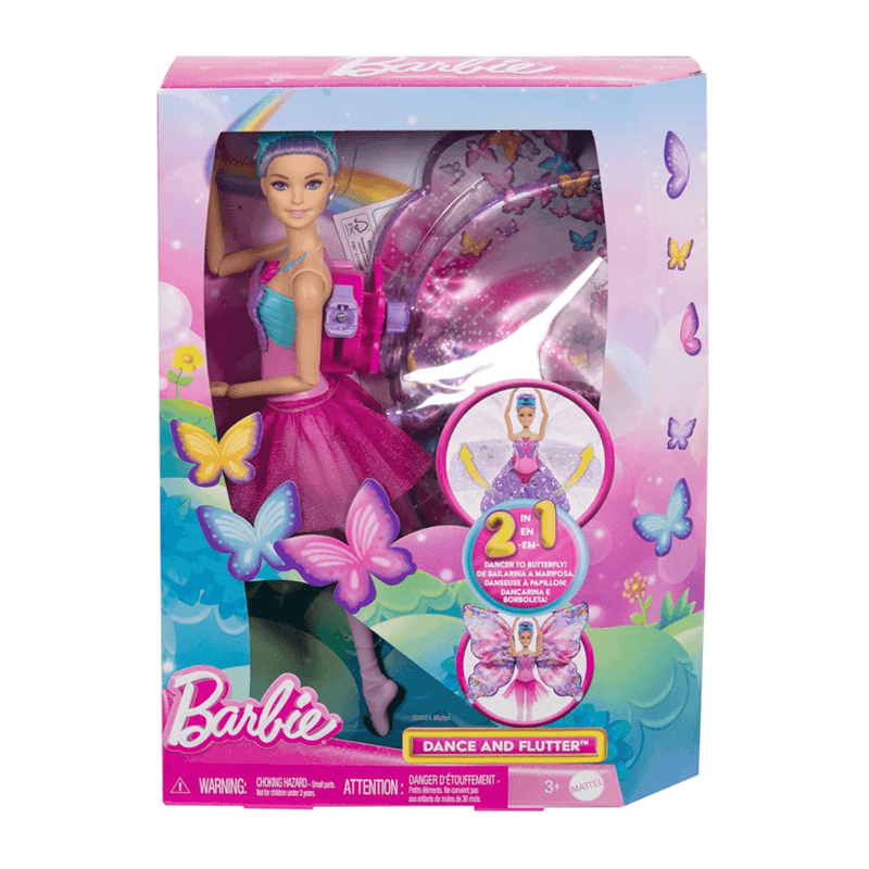 Mattel Barbie Hxj10 Muñeca Bailarina Transformación Mágica
