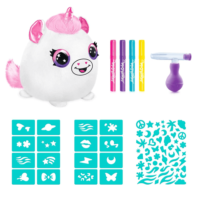 Canal Toys Airbrush Plush Ofg 266 Lata De Pintura Con Squish Pals Surtido
