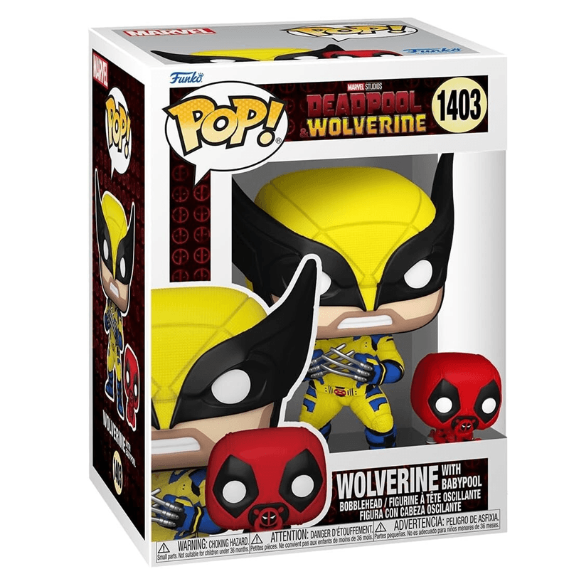 Funko Pop! 82382 Deadpool Y Wolverine 1403 Wolverine Con Babypoo