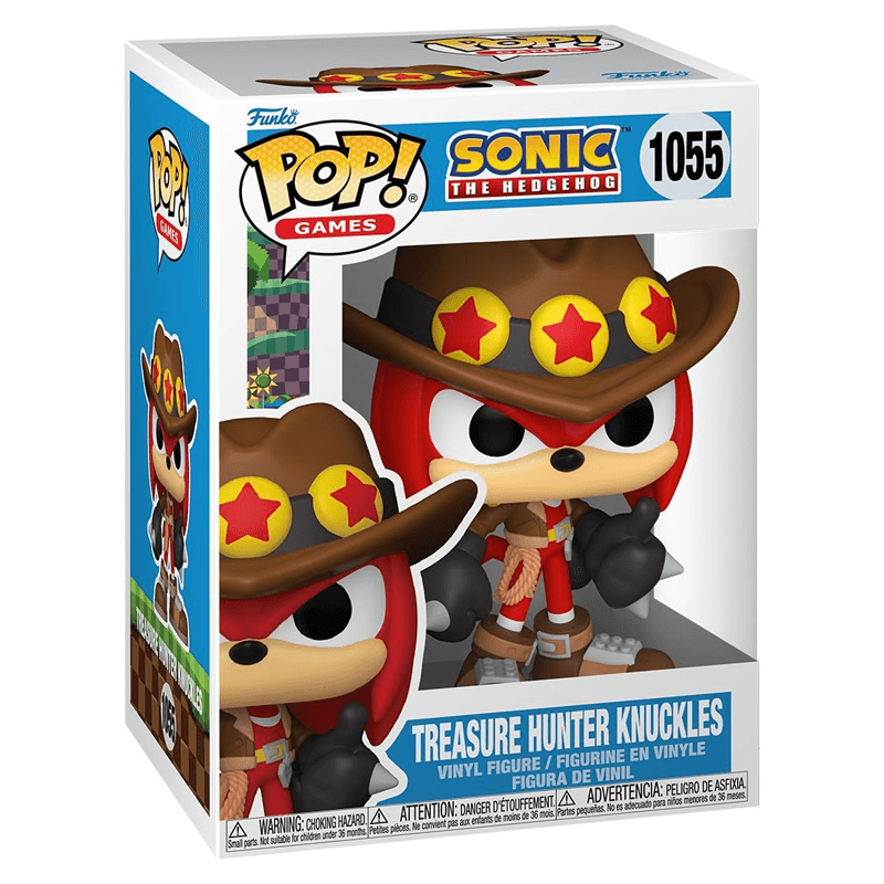 Figura De Accion Funko Pop Sonic #1055 Treasure Hunter Knuckles