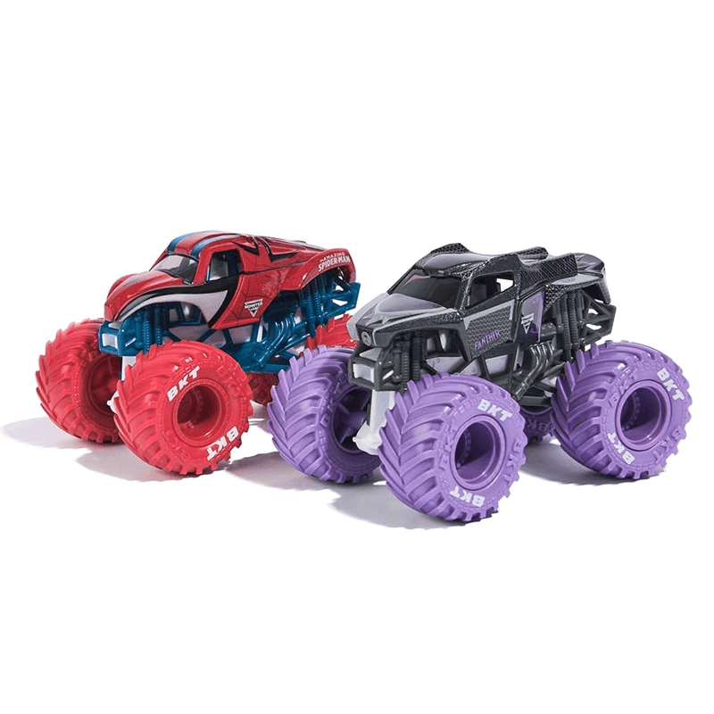 Spin Master Monster Jam 6071940 Vehículo Marvel Spiderman Vs Black Phanter 1:64