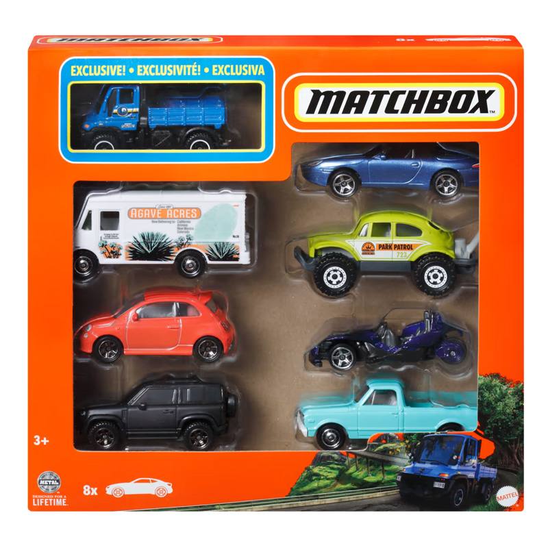 Mattel Matchbox Hvr81 Pack 8 Vehiculos 1.64 Surtido