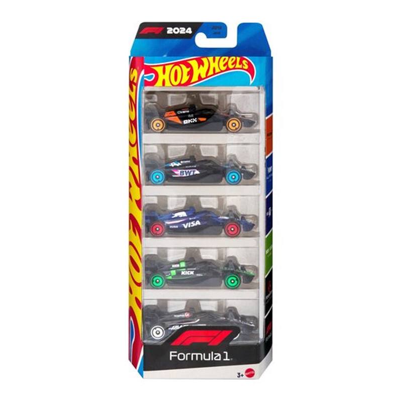 Mattel Hot Wheels Jgf58 Pack 5 Vehiculos Race Team