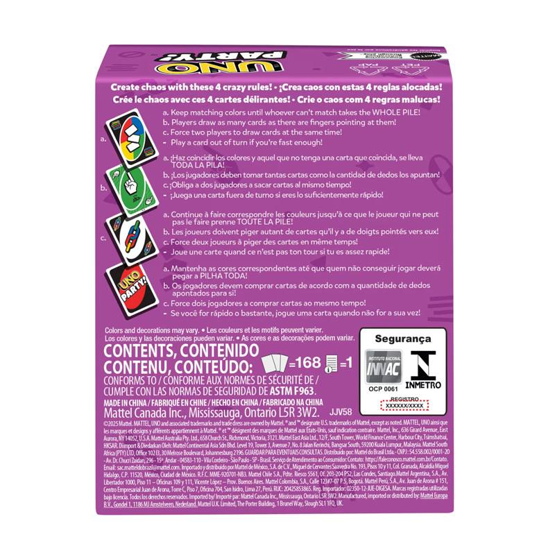 Mattel Games Jjv58 Uno Party Refresh