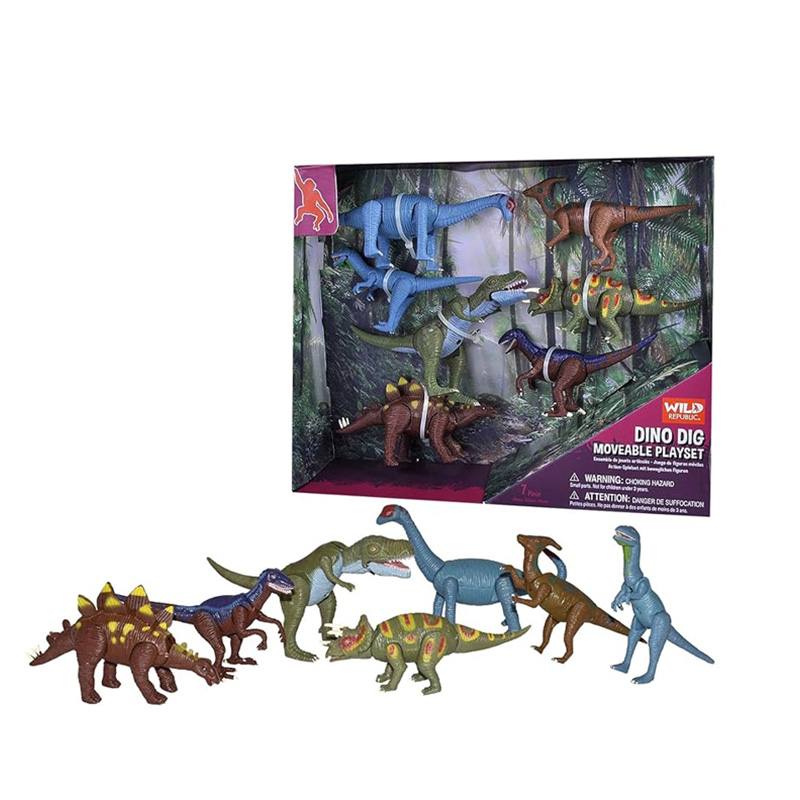 Wild Republic 24916 Set De Dinosaurios M—viles 6 Piezas