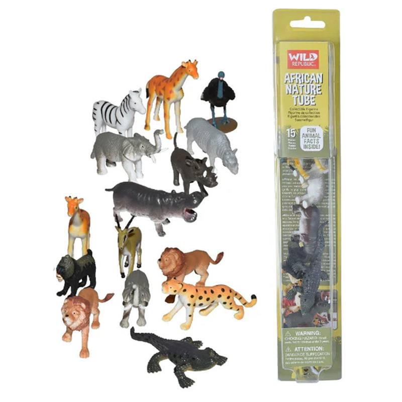 Wild Republic 12754 Tubo De Figuras De Animales Africanos