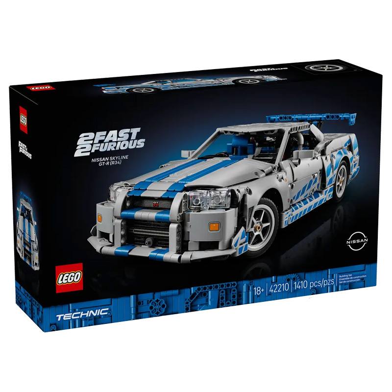 Lego Technic 42210 2 Fast 2 Furious Nissan Skyline Gt-R (R34) Carro