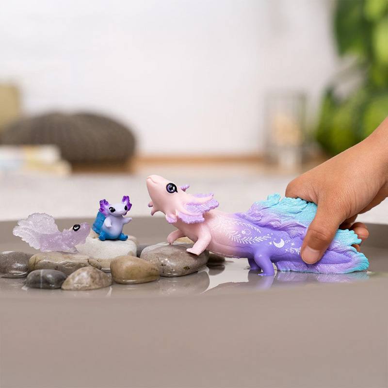 Schleich  42628 Set De Descubrimiento De Ajolotes
