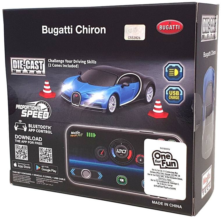 Maisto   Mini Bugatti Chiron A Control Remoto _ Escala 1:41