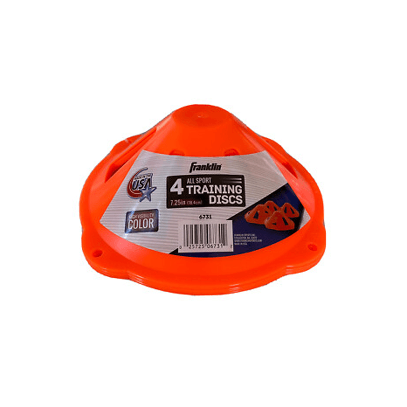 "Franklin Sport  6731 Discos Marcadores De Entrenamiento De 7.25"" - Paquete De 4"