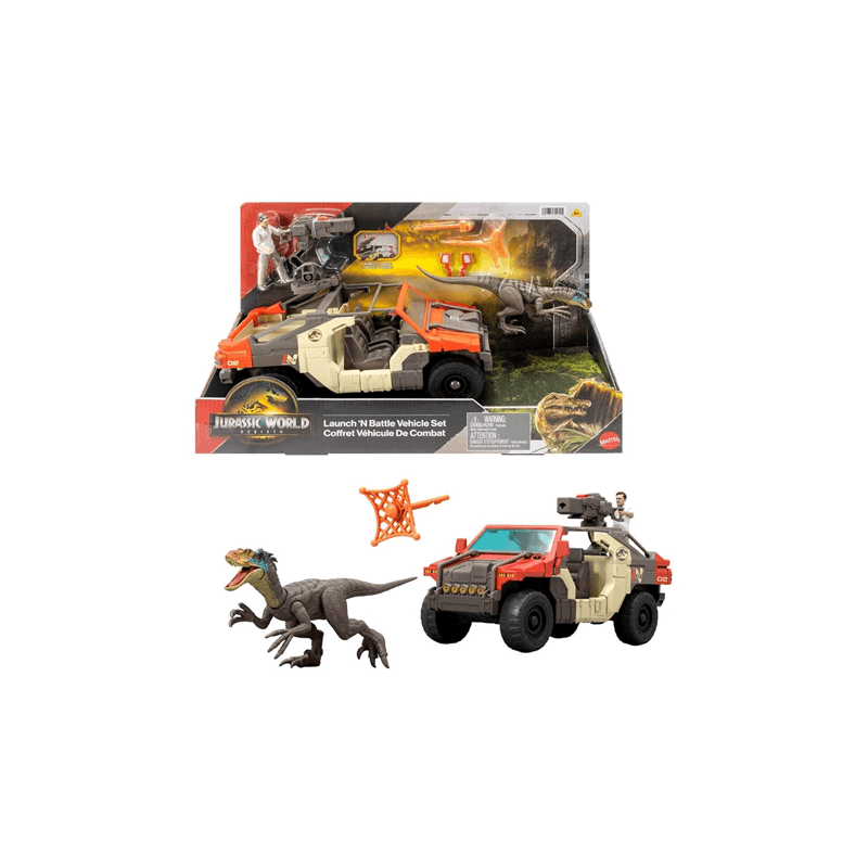 Mattel Jurassic World Jgb59 Jurassic World Vehiculo Con Figura