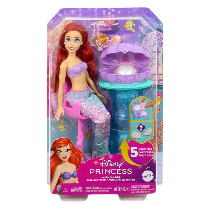 Mattel Disney Princesas Jbf86  Ariel Muneca Sirena Sorpresa