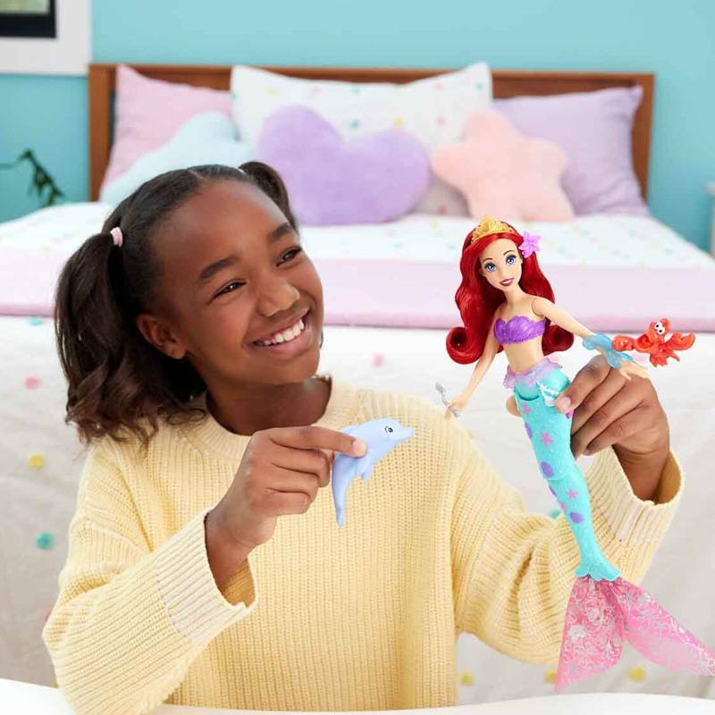 Mattel Disney Princesas Jfc39  Ariel Muneca Con Mascota
