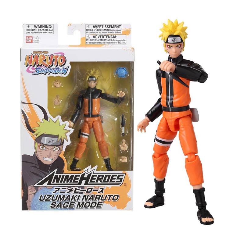 Bandai Namco Anime 36907 Figura Articulada Con Tematica De Naruto En Modo Sabio