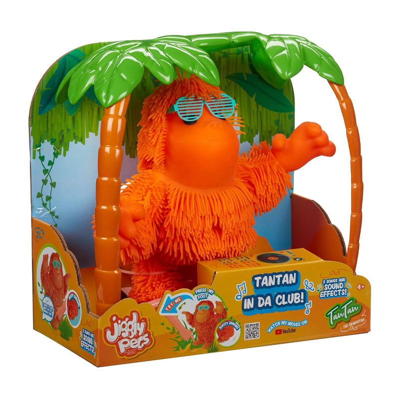 Eolo Toys Jp008-2 Jiggly Pets Tan-Tan El Orangutan Bailarin Musica Y Sonido