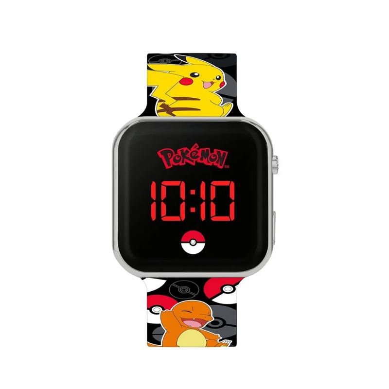 Boing Toys Pokémon Pok4433 Reloj Led Correa Negra Pikachu