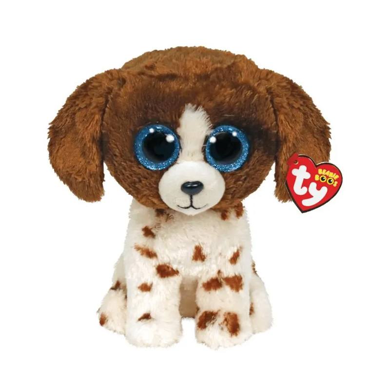Ty Ty Beanie Boos 36487 Muddles Perro Cafe/Blanco