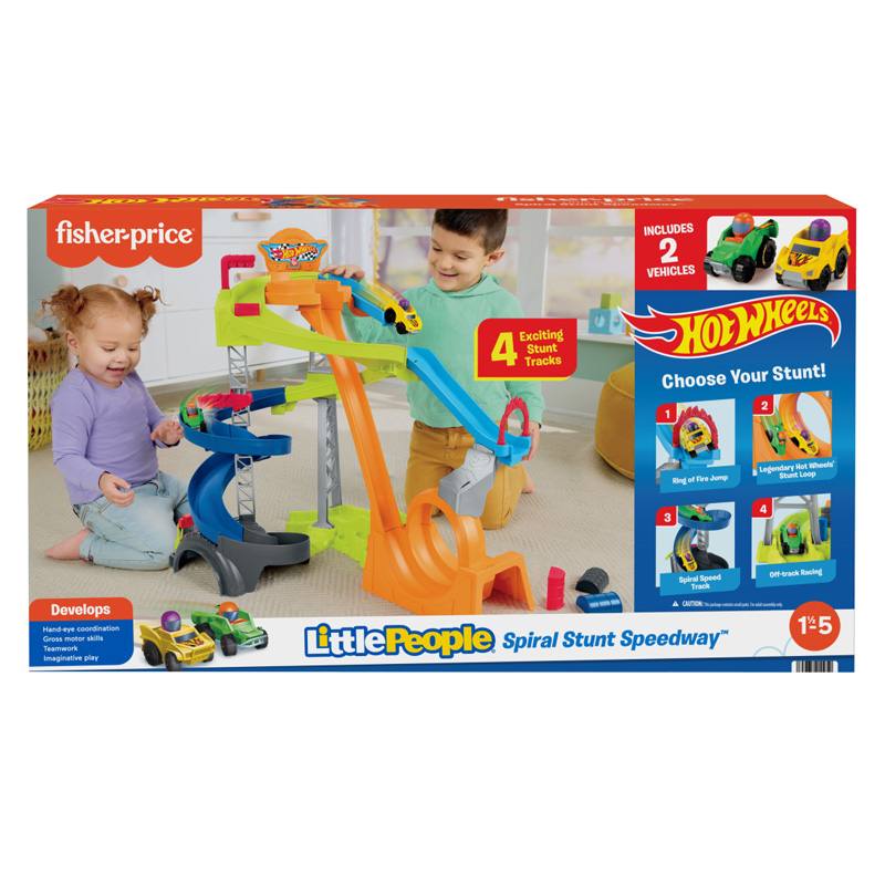 Mattel Fisher Price Hwb37 Pista De Carreras Y Choques Wheelies
