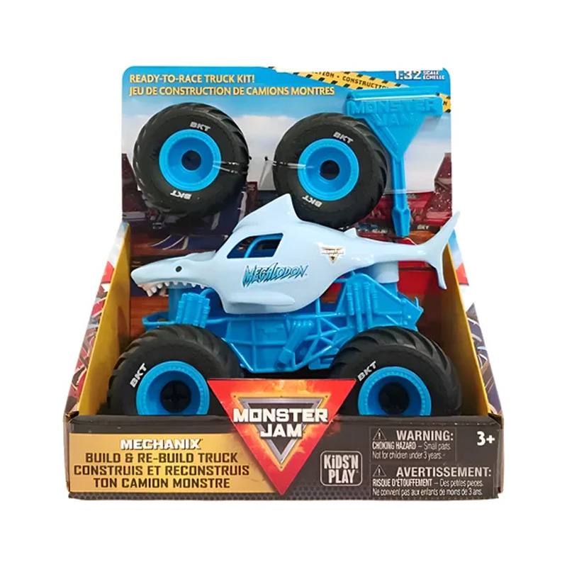 Spin Master Monster Jam 5004574 Mechanix 1 32 Construye Y Reconstruye Megalodon - Tpr