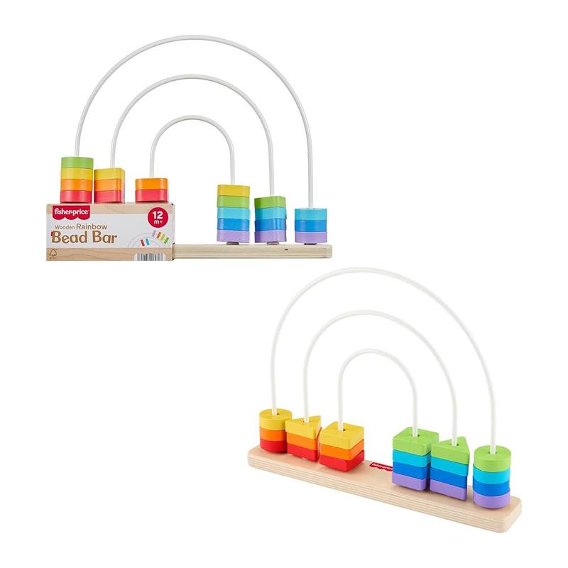 Mattel Fisher Price Jfg15 Juega Y Cuenta En El Arcoiris De Madera