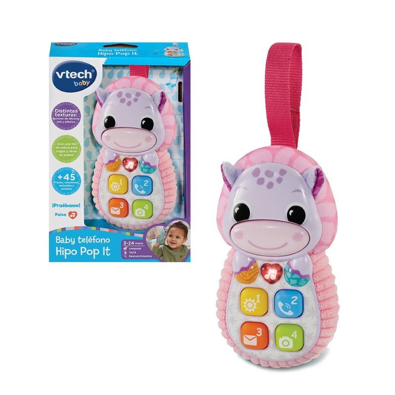 Vtech Baby 80-566857 Telefono De Bebe Hipo Pop It Rosa