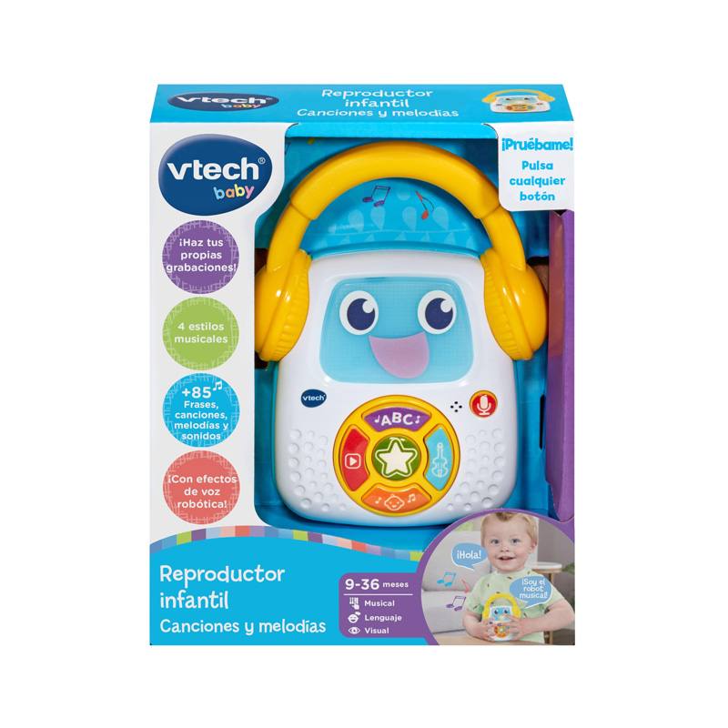Vtech Baby 80-607822 Reproductor Infantil De Canciones Y Melodias