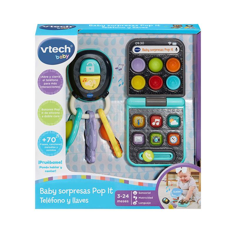 Vtech Baby 80-578122 Sorpresas Pop It De Bebe: Telefono Y Llaves