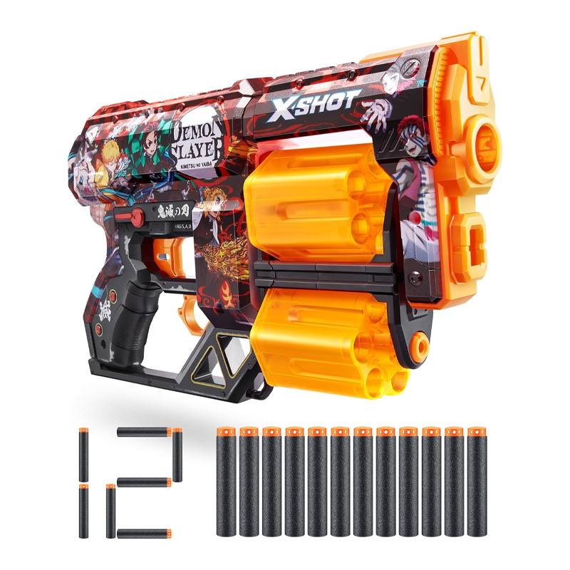 Zuru Xshot 36767 X-Shot Skins Serie 1 Dread Demon Slayer 12 Dardos