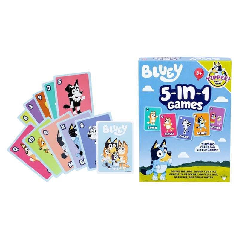 Moose Bluey 91062 Set De Juego Cartas 5 En 1