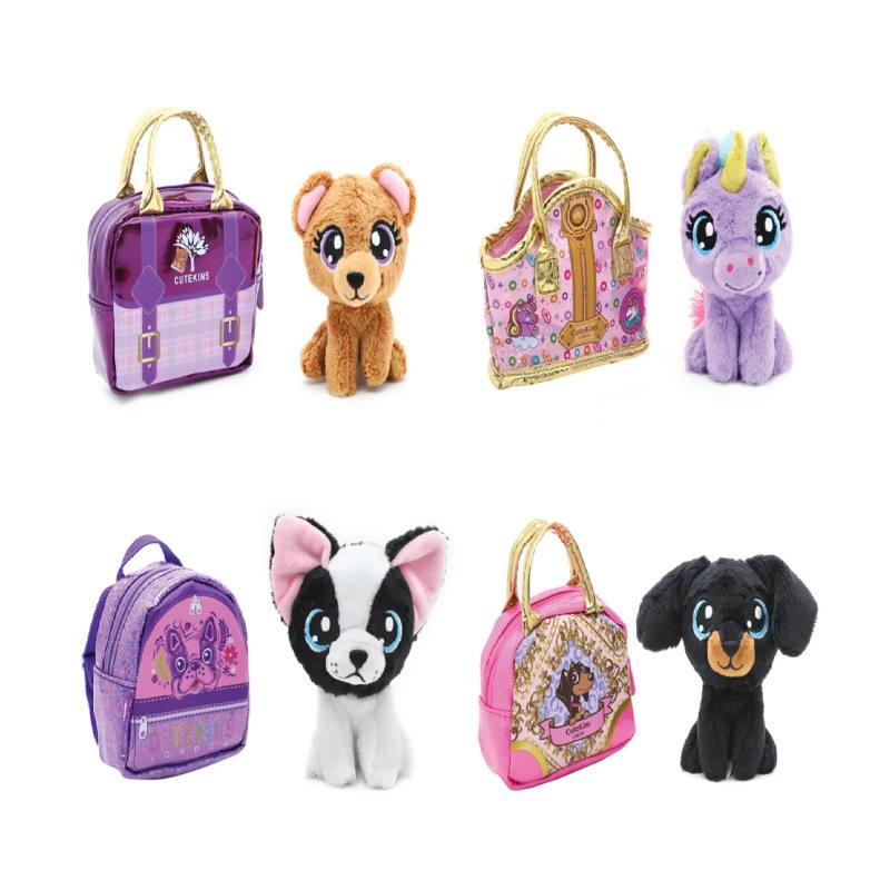 Fun Ville  35055 Cutekins Peluches Realista 4 Pulgadas Cachorros Con Sonidos