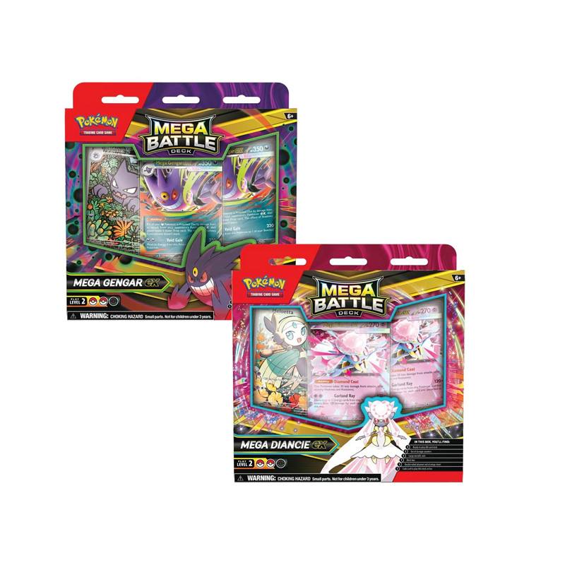 Pokémon 10-10131-106 Tcg Mega Battle Deck Mega Gengar Ex Mega Diancie Ex Master Español