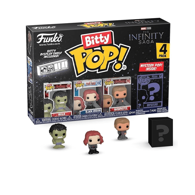 Funko Pop! 72650 Bitty Marvel Paquete De 4 Figuras Figuras De Vinil Surtido