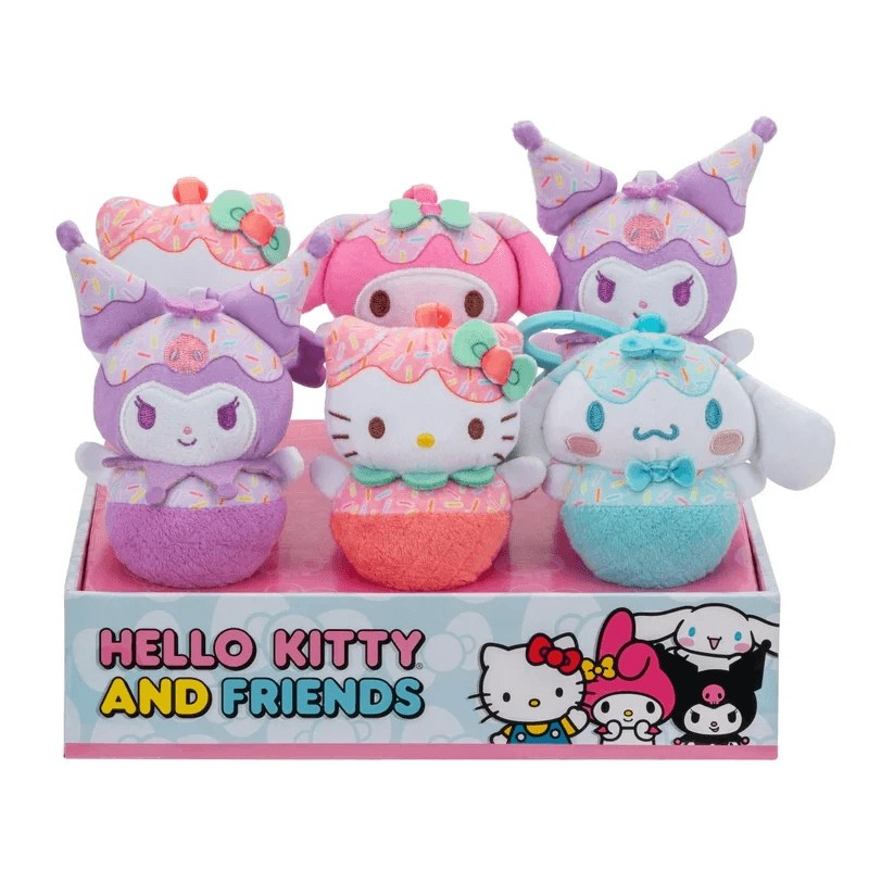 Jazwares Hello Kitty Hkt0012 Peluche 4 Pulgadas Con Clip Surtido