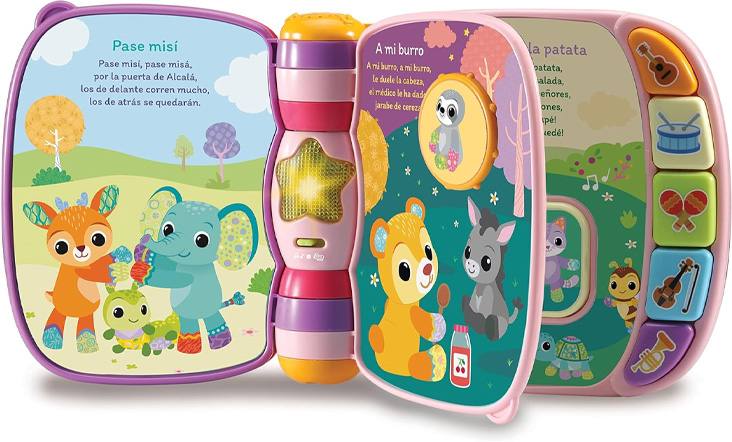 Vtech Baby 80-166787 Libro Interactivo Primeras Canciones Color Rosado Para Bebes