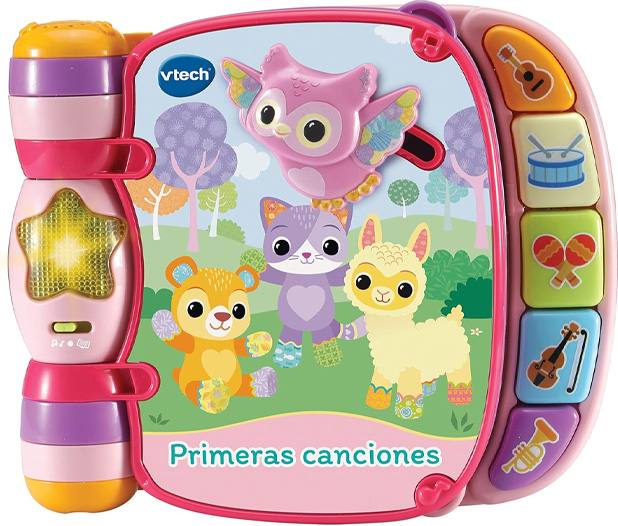 Vtech Baby 80-166787 Libro Interactivo Primeras Canciones Color Rosado Para Bebes