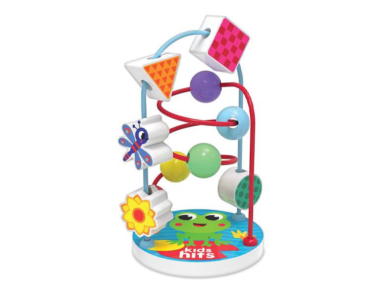 Kids Hits  Kh20-076 Laberinto De Cuentas De Madera Rana Feliz