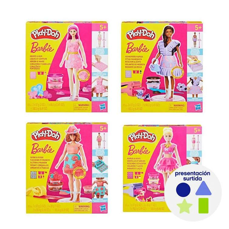 Hasbro Play-Doh G1354 Barbie Disenadora Muñecas Surtidas