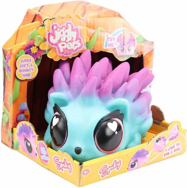 Eolo Toys  Jp015-Bl Jiggly Pets Erizo Con Sonidos Corre Y Rueda Color Azul