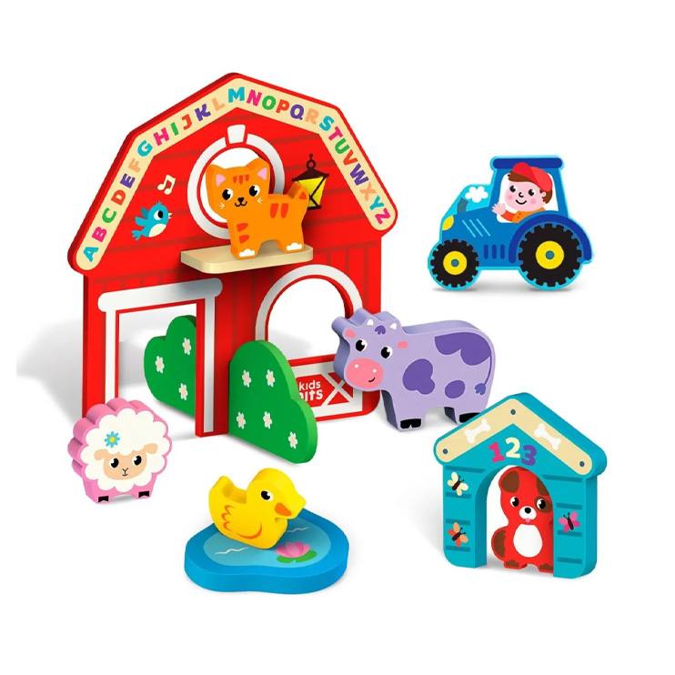 Kids Hits  Kh20-008 Juego De Granja De Madera