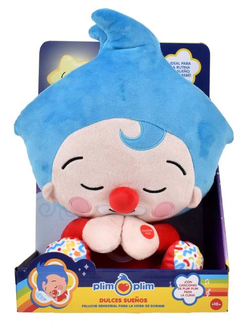 Arbex Toys Plim Plim 8403 Payaso Dormilon Con Musica Peluche 30 Cm