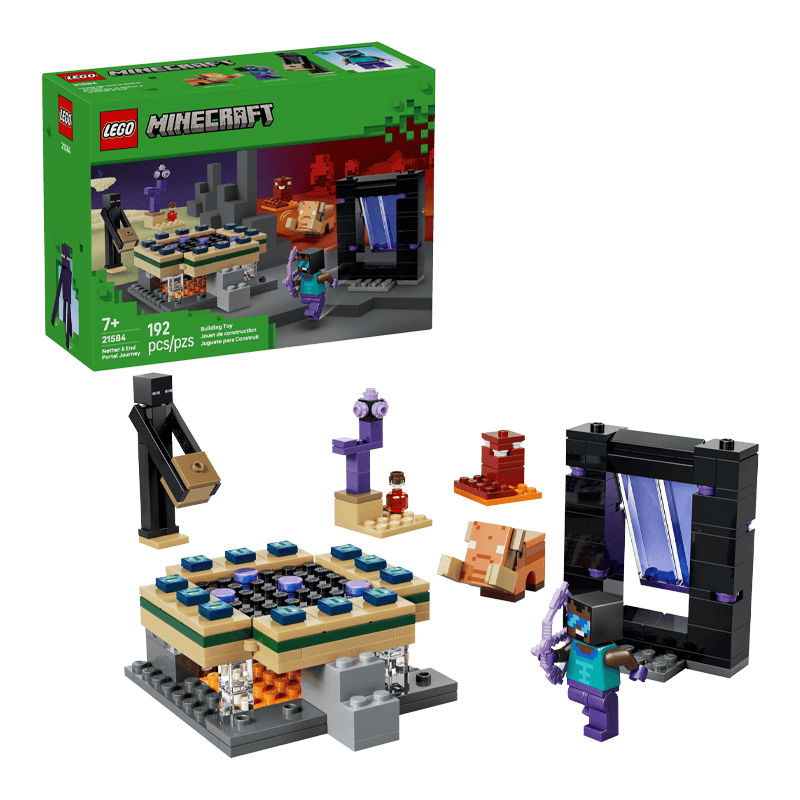 Lego Minecraft 21584 Portal Del Nether Y Portal Del End